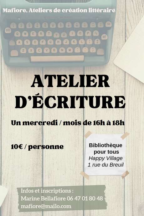 Atelier d'écriture : les femmes à l'honneur