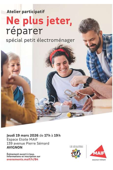 Ne plus jeter, réparer – Atelier participatif spécial petit électroménager