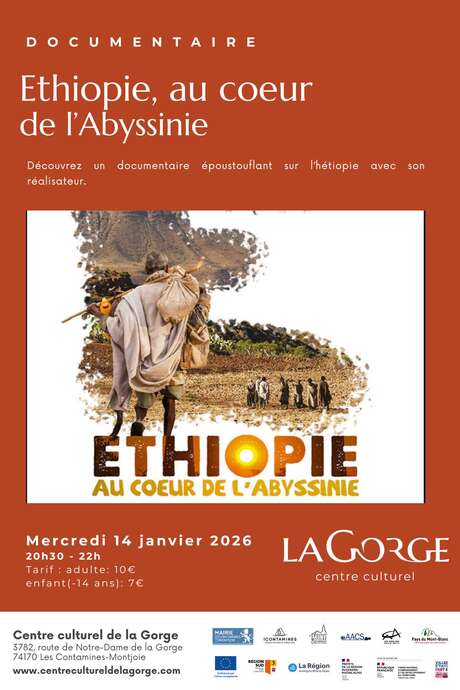 Documentaire "Ethiopie, au cœur de l'Abyssinie" au Centre Culturel de la Gorge