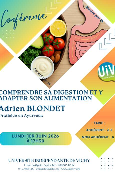 Conférence "Comprendre sa digestion et y adapter son alimentation"