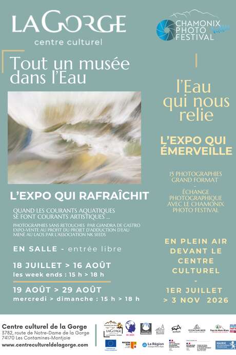 Exposition "Tout un musée dans l'Eau" au Centre Culturel de la Gorge