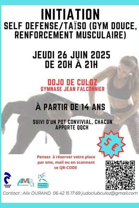 Introduction to self-defence and taïso workshop