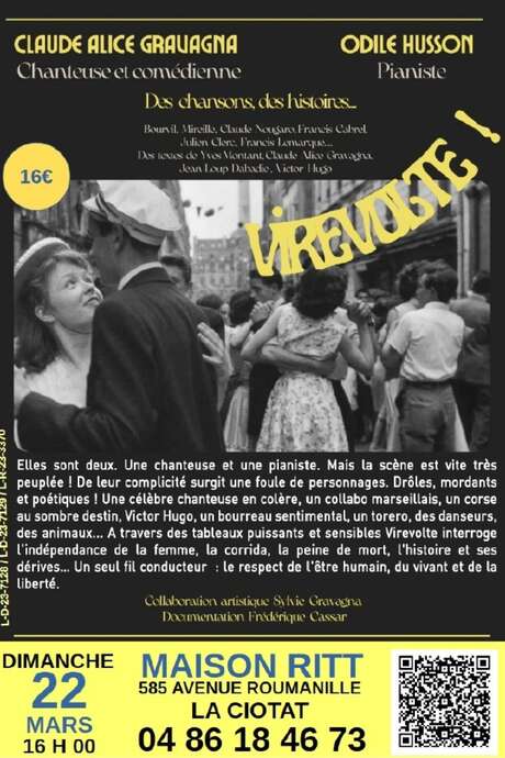 Virevolte concert by Claude Alice Gravagna and Odile Husson