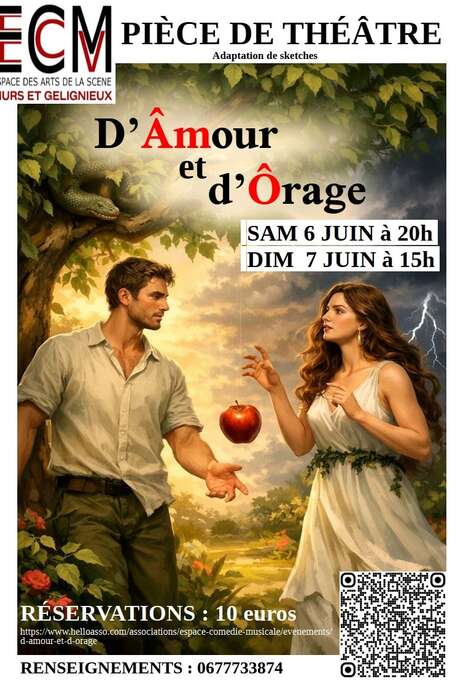 Pièce de théâtre "d'Amour et d'Orage"