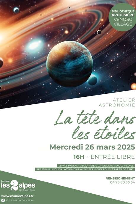 La tête dans les étoiles - Atelier astronomie