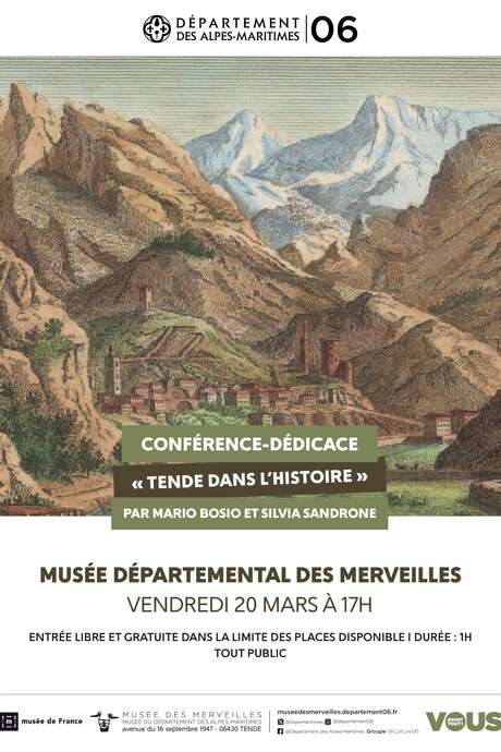 Conférence-dédicace "Tende dans l'histoire"