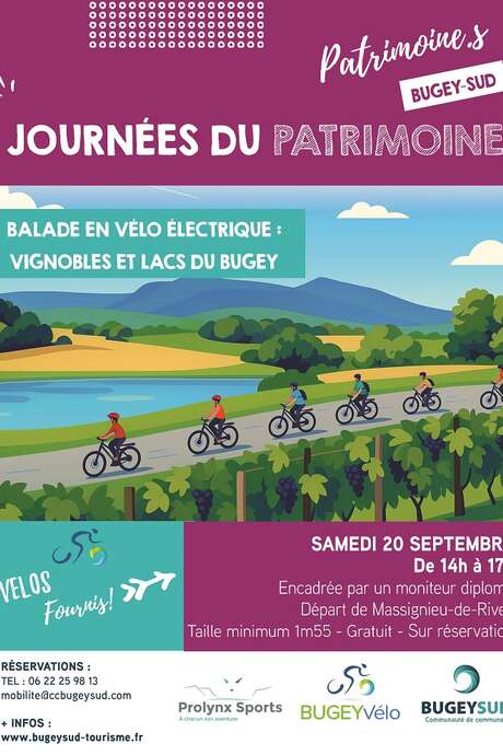 Balade en vélo électrique : entre lacs et vignobles du Bugey