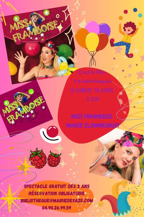 Spectacle «Miss Framboise, magie clownesque»