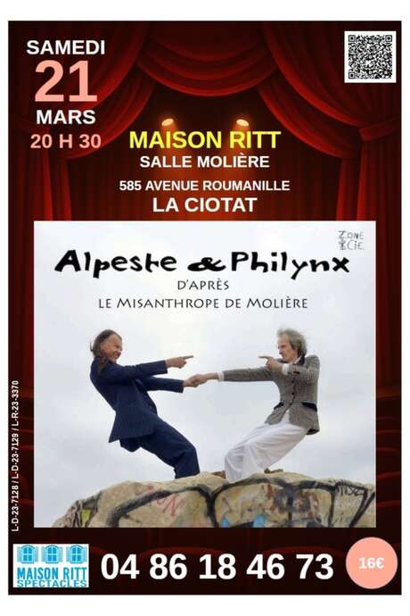 Komödie Alpeste et Philynx der Theatergruppe Zone et Cie