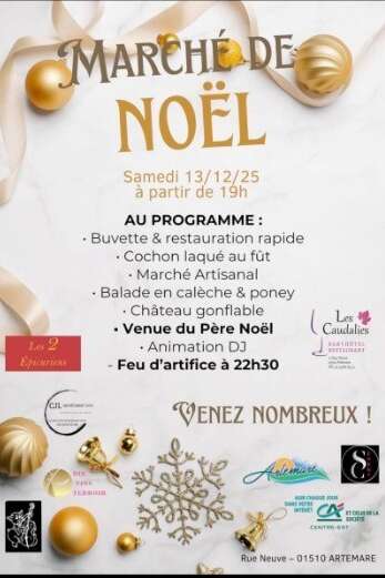 Marché de Noël et feu d'artifice à Artemare