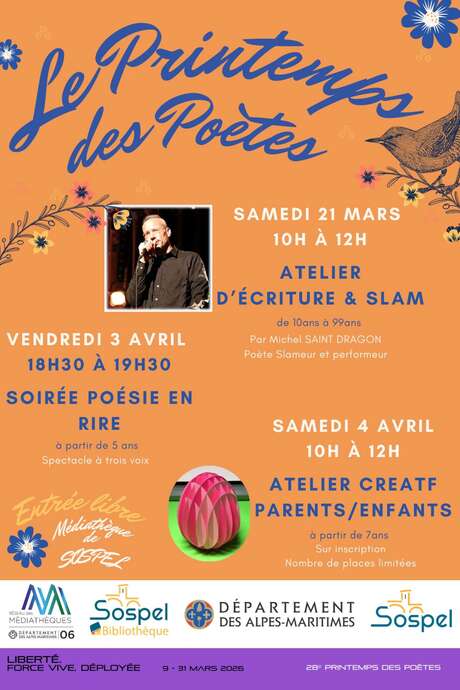Printemps des poètes : Atelier créatif parents-enfants