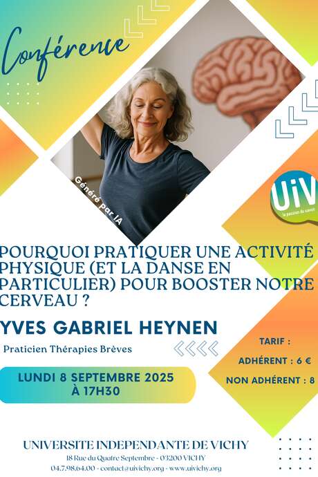 Conférence : pourquoi pratiquer une activité physique (et la danse en particulier) pour booster notre cerveau ?
