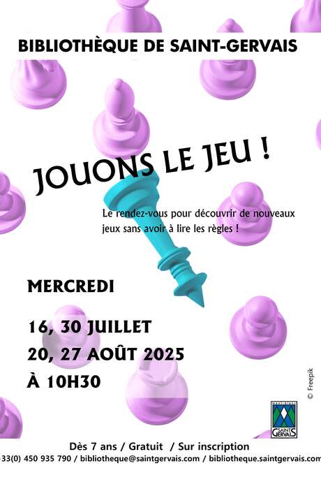 Jouons le jeu à la bibliothèque