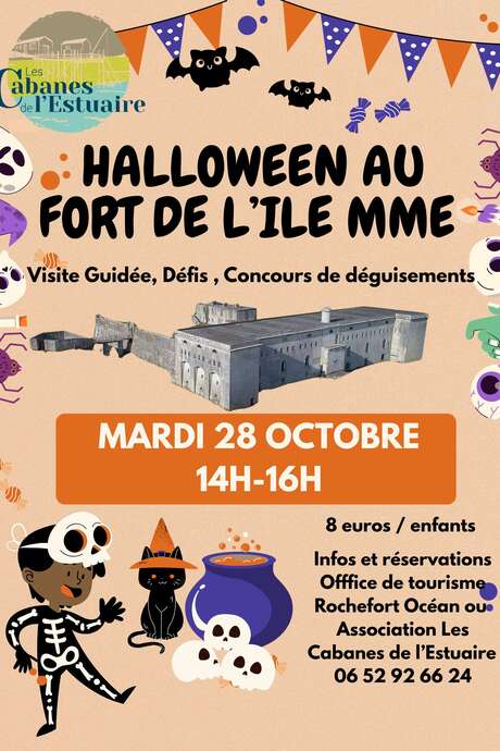Halloween au Fort de l'Ile Mme (Visite guidée et animations)