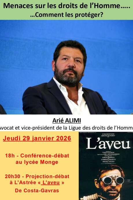 Conférence puis film : les menaces sur les droits de l'homme, comment les protéger ?