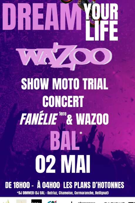 Soirée Dream your life : show moto trial et concert