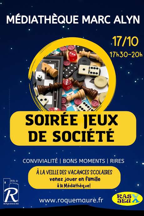 Soirée jeux de société