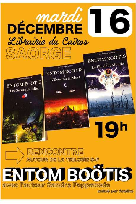 Rencontre  avec l'écrivain Sandro Pappacoda librairie du Cairos