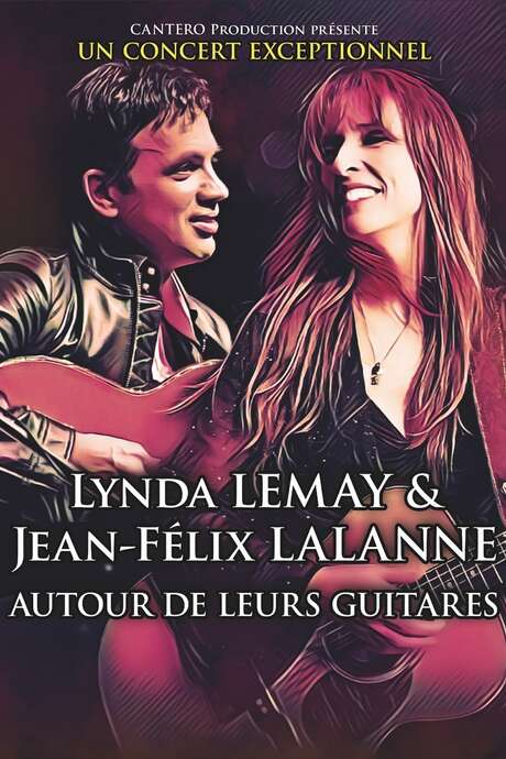 Lynda Lemay et Jean-Félix Lalanne autour de leurs guitares
