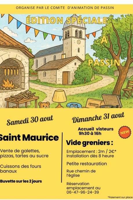 Saint Maurice oven festival and garage sale in Passin