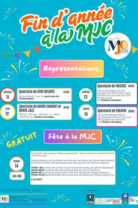 Fin d'année à la MJC