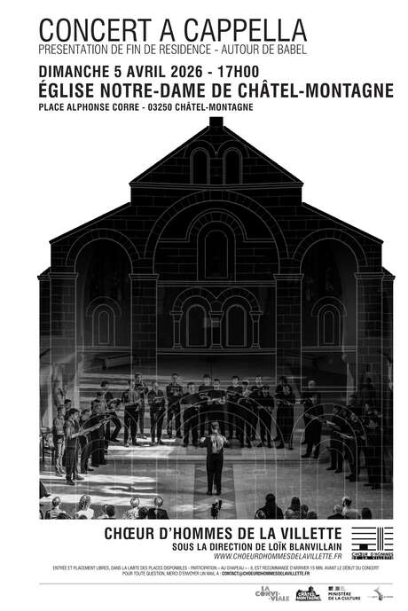 Concert a capella du Choeur d'hommes de la Villette