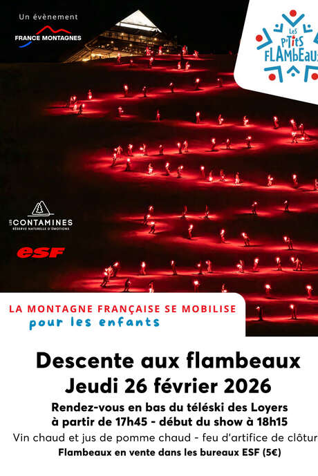 Les p'tits Flambeaux : descente aux flambeaux solidaire