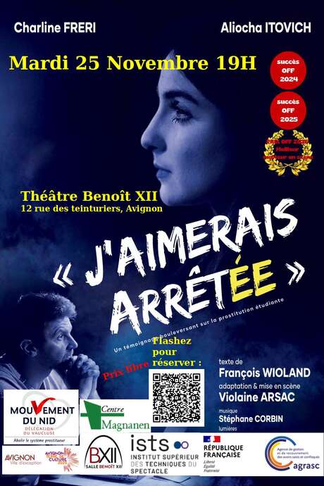 J'aimerais arrêtée