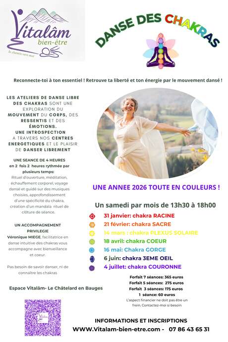 Stage de danse libre des Chakras