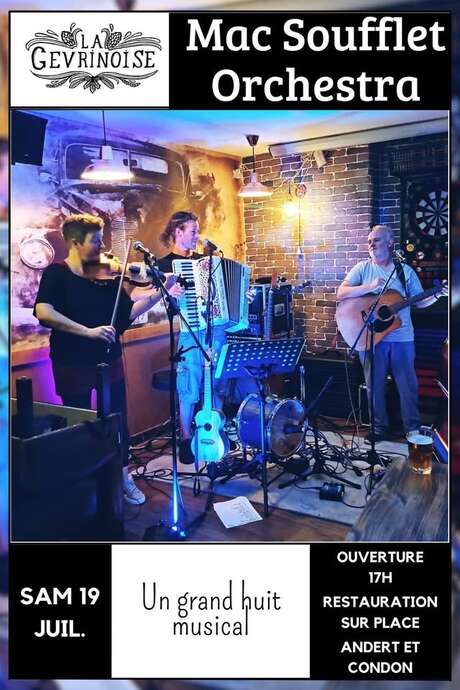 Concert "Mac Soufflet Orchestra" à la Gevrinoise