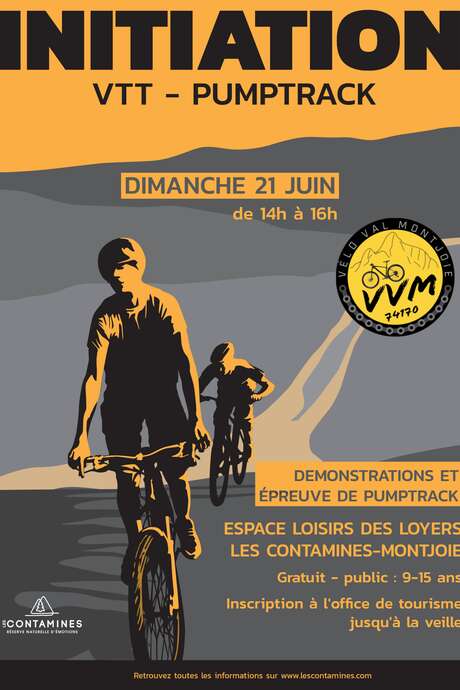 Initiation VTT au Pumptrack des Loyers avec l'association Vélo Val Montjoie