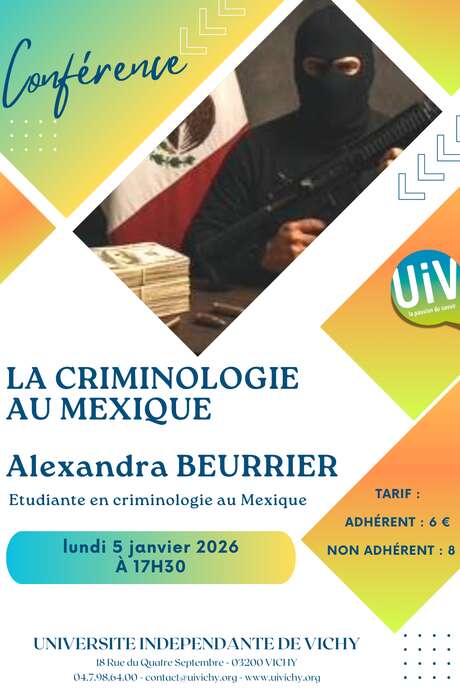 Conférence : La criminologie au Mexique