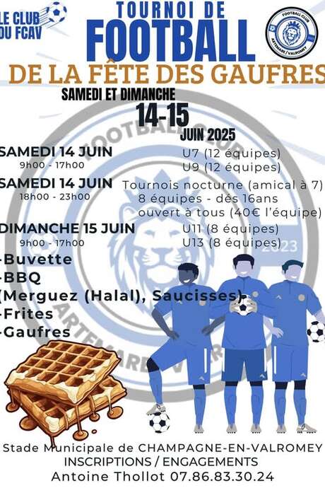 Football tournament for the waffle festival