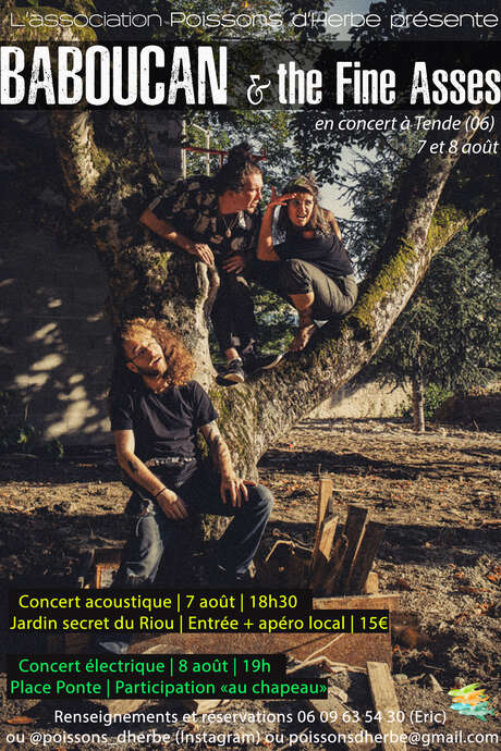 Concert showcase acoustique de Baboucan & the Fine Asses & the Fine Asses