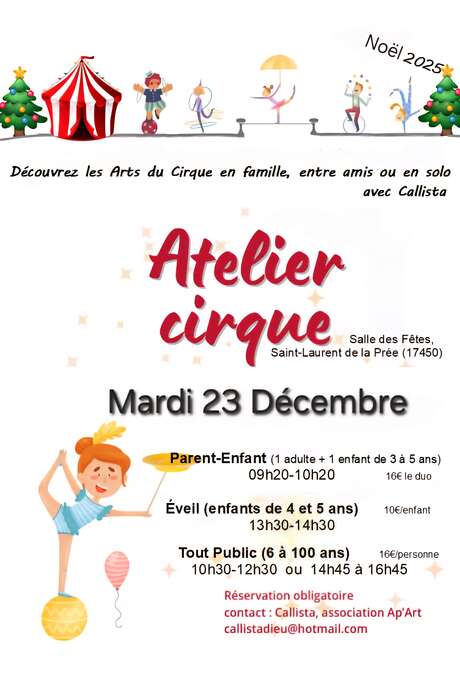 Christmas Holiday Circus Workshop