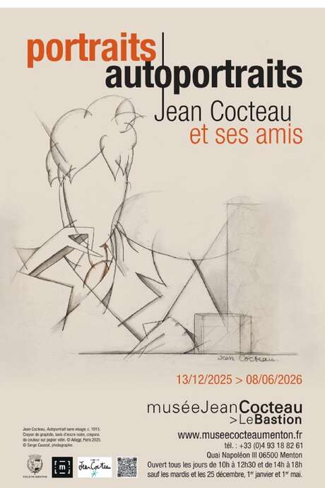 Exposition : Jean Cocteau et ses amis, portraits autoportraits.
