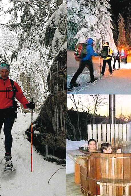 Raquettes et bain nordique