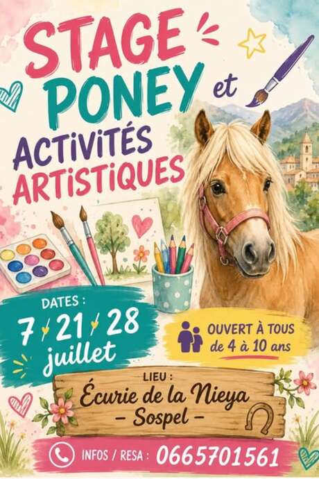Stage poney et activités artistiques