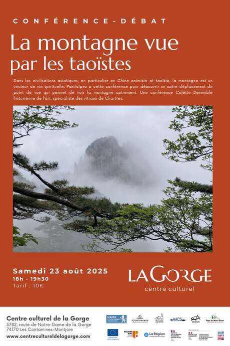 Conférence "La montagne vue par les taoïstes" au Centre Culturel de la Gorge