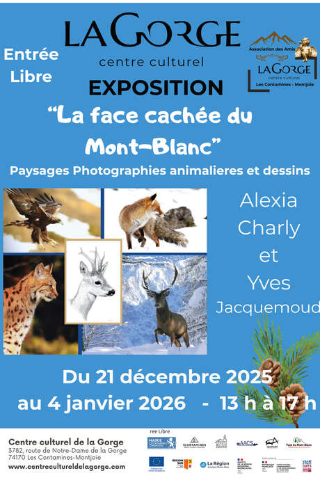 Exposition "La Face cachée du Mont-Blanc" au Centre Culturel de la Gorge