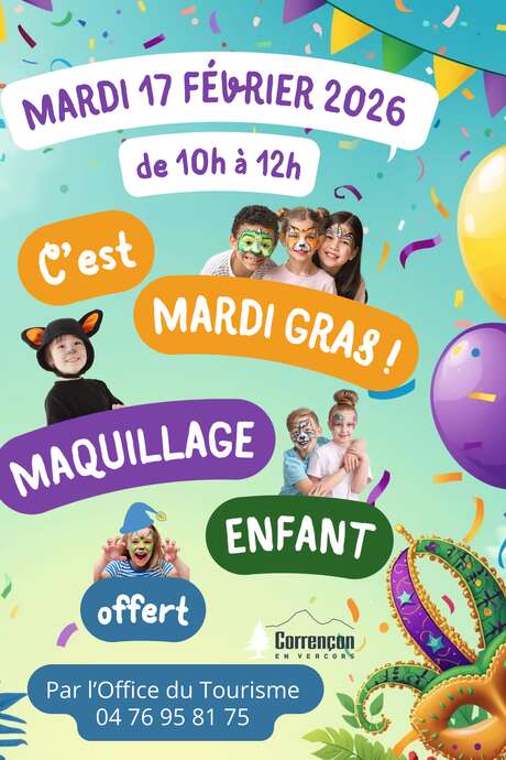 Maquillage pour enfants, c'est le carnaval !