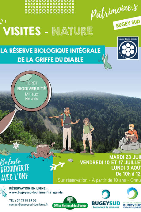 Balade-découverte de la Réserve Biologique Intégrale de la Griffe du Diable