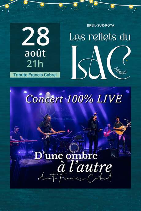 Festival les reflets du lac : Tribute to Cabrel