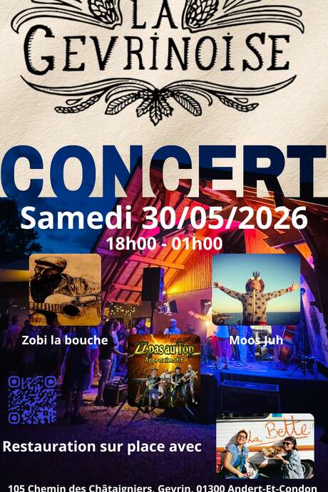 Soirée live et DJ à la Gevrinoise