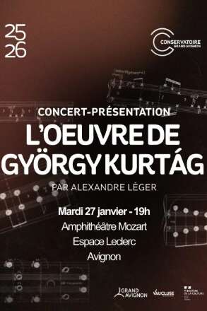 Concert présentation du répertoire de György Kurtág