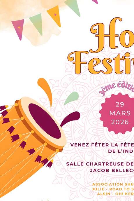 Holi Festival : la fête des couleurs - 3ème édition