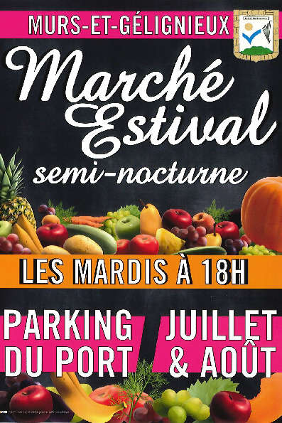 Marché estival semi-nocturne de Murs-et-Gélignieux