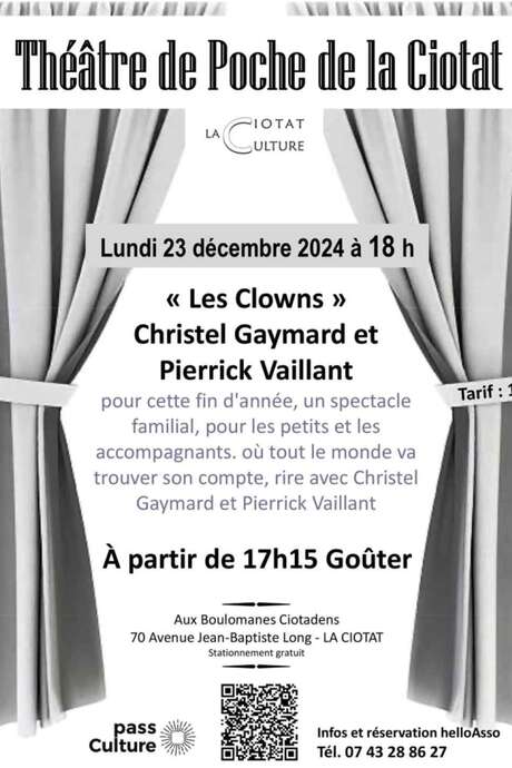 Théâtre de Poche de La Ciotat : Les Clowns