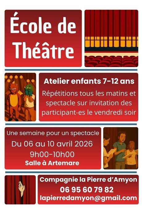 Theater workshop for children aged 7 to 12