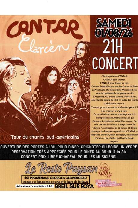 Concert au resto paysan: Clarcèn